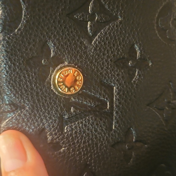 Louis Vuitton Black Embossed Leather Satche, Excellent Condition - Picture 7 of 12